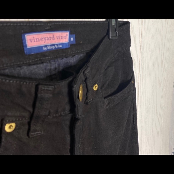 Vineyard Vines by Shep & Ian Black Jeans Size 0 & Y2K/2000s Low Rise Fit - Picture 2 of 11